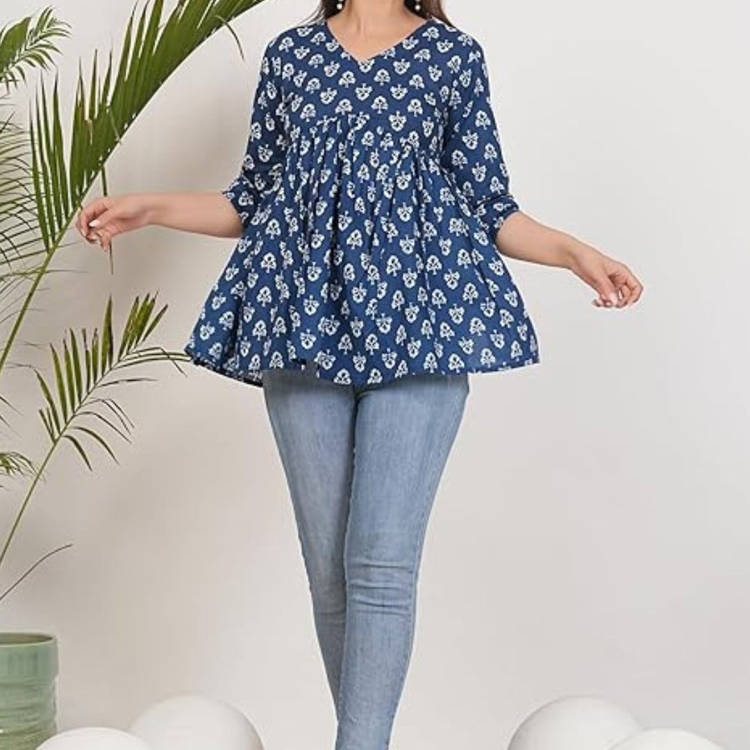 Women Flower Printed Shirt || Tops for Women || Western Tops for Woman Stylish || Trendy